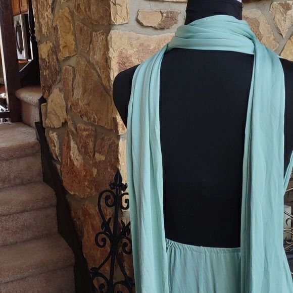 Seafoam Green Infinity Maxi Dress SzM‎ - Picture 7 of 12